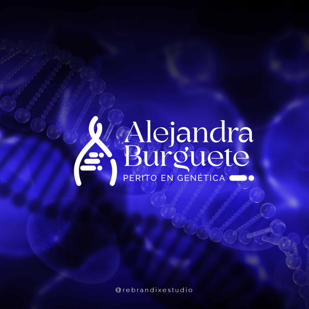 Diseño de logotipo de perito en genética.