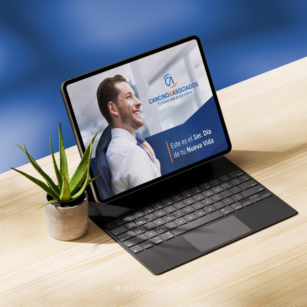 Diseño de brochure de ventas agencia de seguros