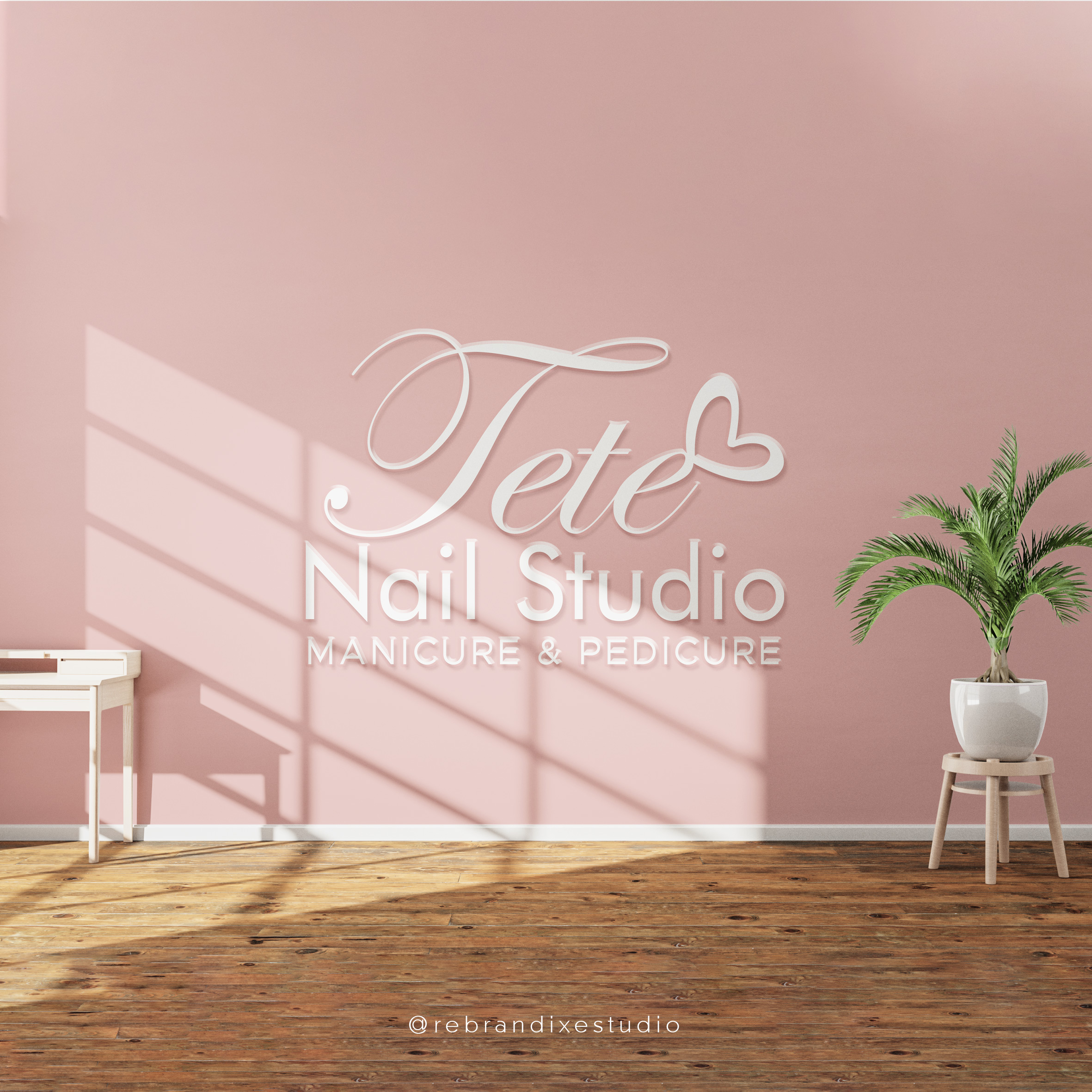 logotipo para salon de belleza y uñas