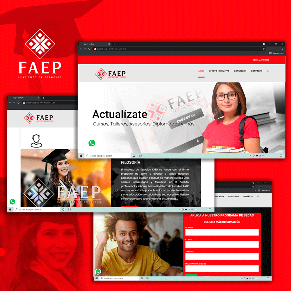 diseño de sitio web para escuela