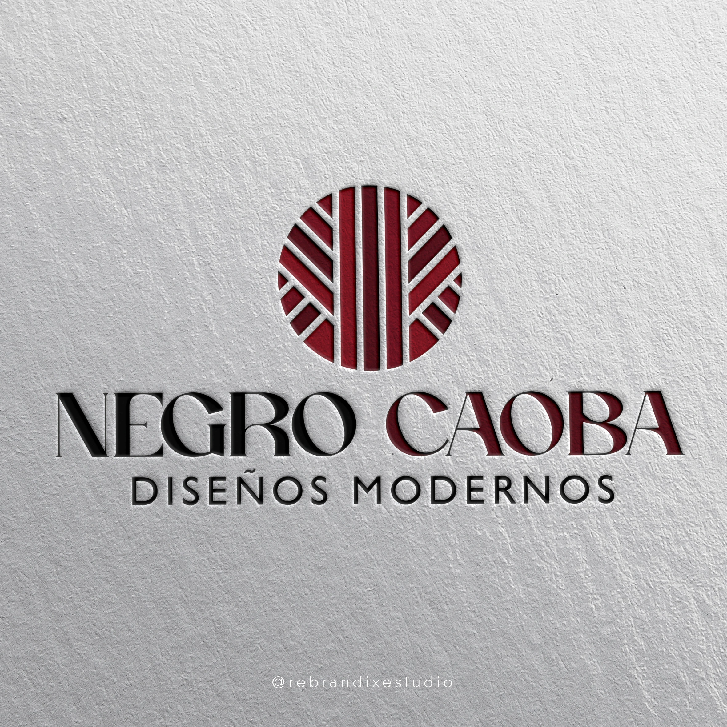 logotipo para empresa de servicios - negro caoba
