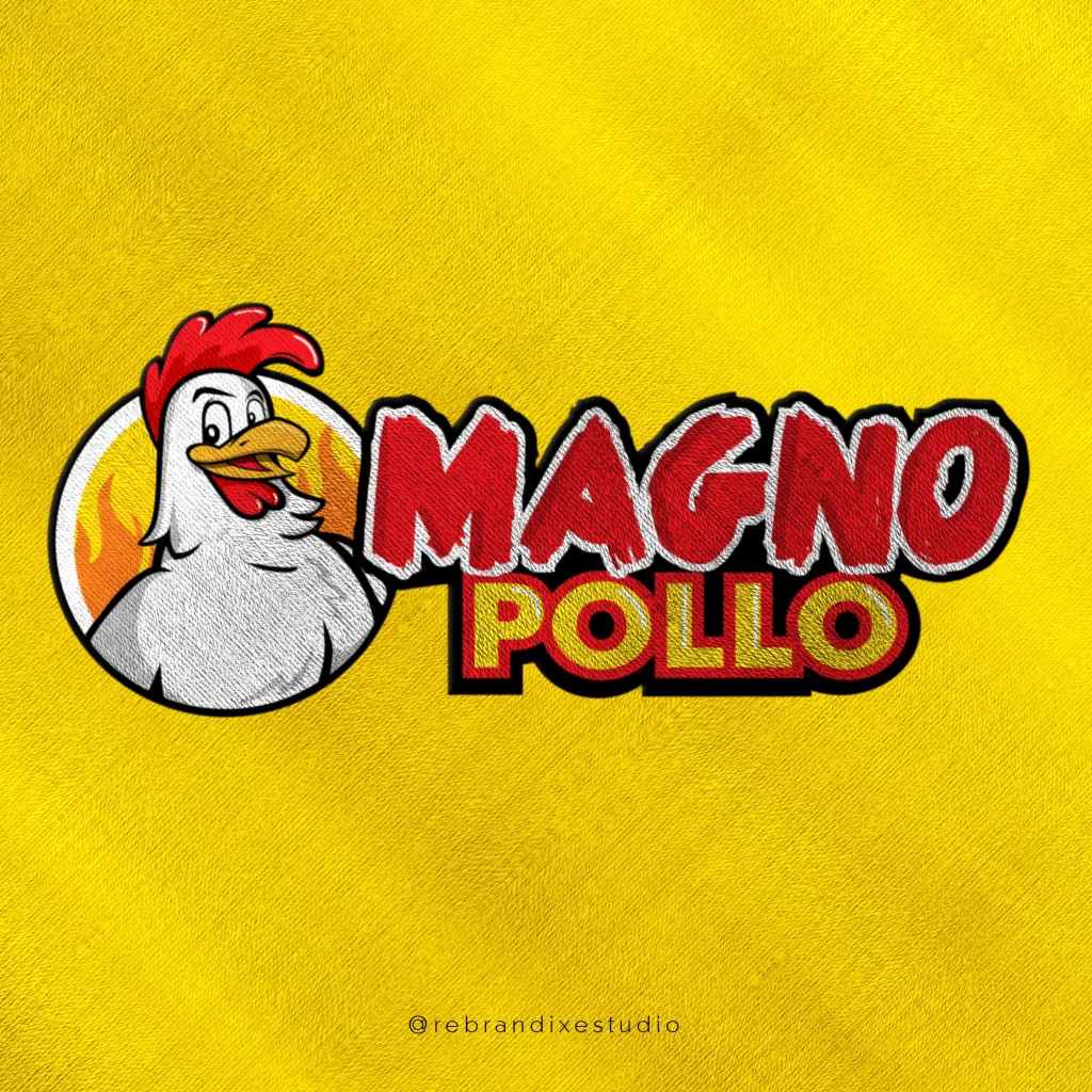 logotipo para restaurantes Magno pollo