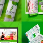 Branding y Empaque para Dulzzino Alulosa. diseño de branding y etiquetas de edulcorante liquido Dulzzino