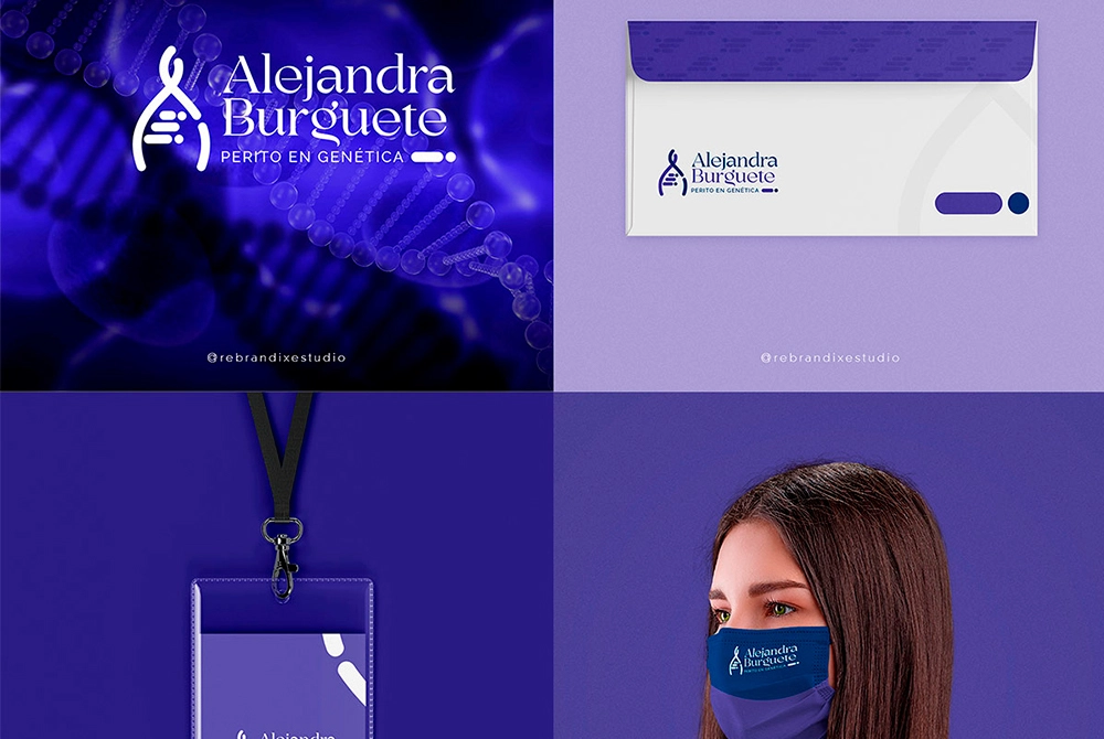 Diseño de imagen corporativa de perito en genética. Diseño de imagen corporativa perito en genetica en tuxtla gutiérrez