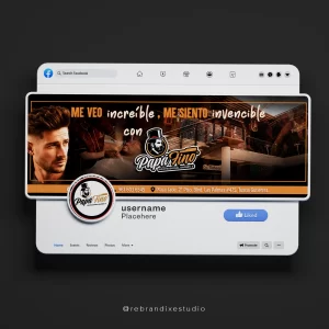 Diseño para barbería Papá Fino Tuxtla Gutiérrez