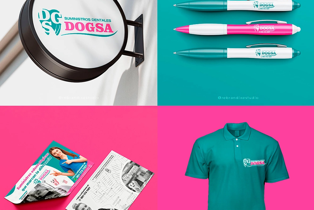 Identidad corporativa para suministros dentales